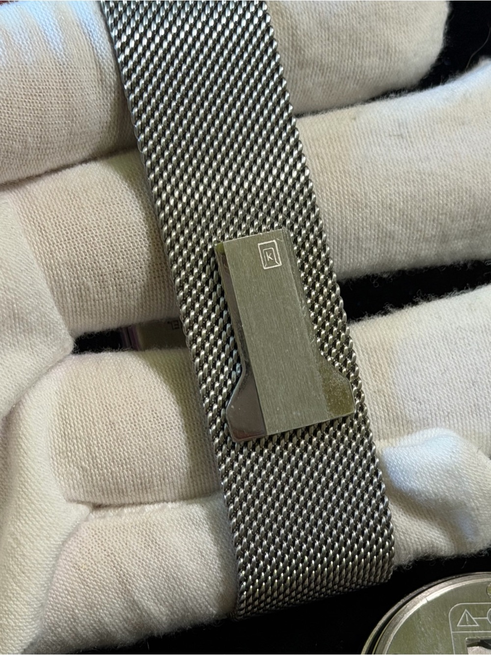 KLOK-08 Minim Swiss Made Watch with Adjustable Silver Mesh Band - Picture 7 of 10